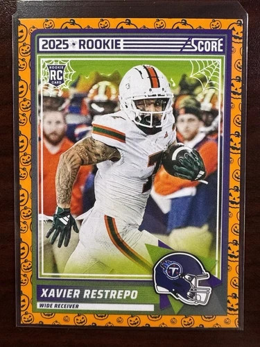 XAVIER RESTREPO 2025 Score-A-Treat ROOKIE Card!! #6 TENNESSEE TITANS - Picture 1 of 1