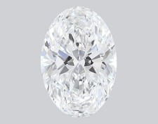 IGI Certified 1.00 Carat Oval Cut Loose Lab Grown Diamond E Color VVS2