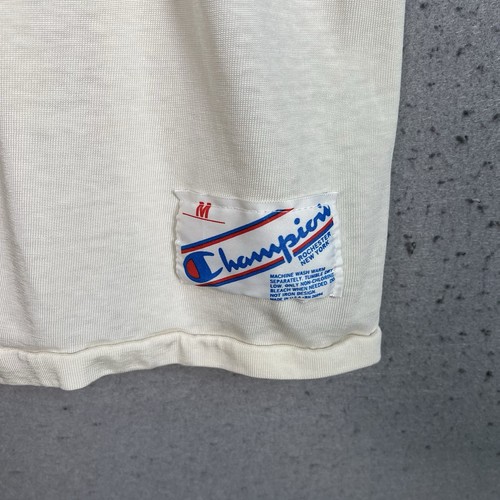 Vintage 80s Champion CBS Sports Football Jersey T Shirt Adult Medium White Mens - Picture 6 of 10