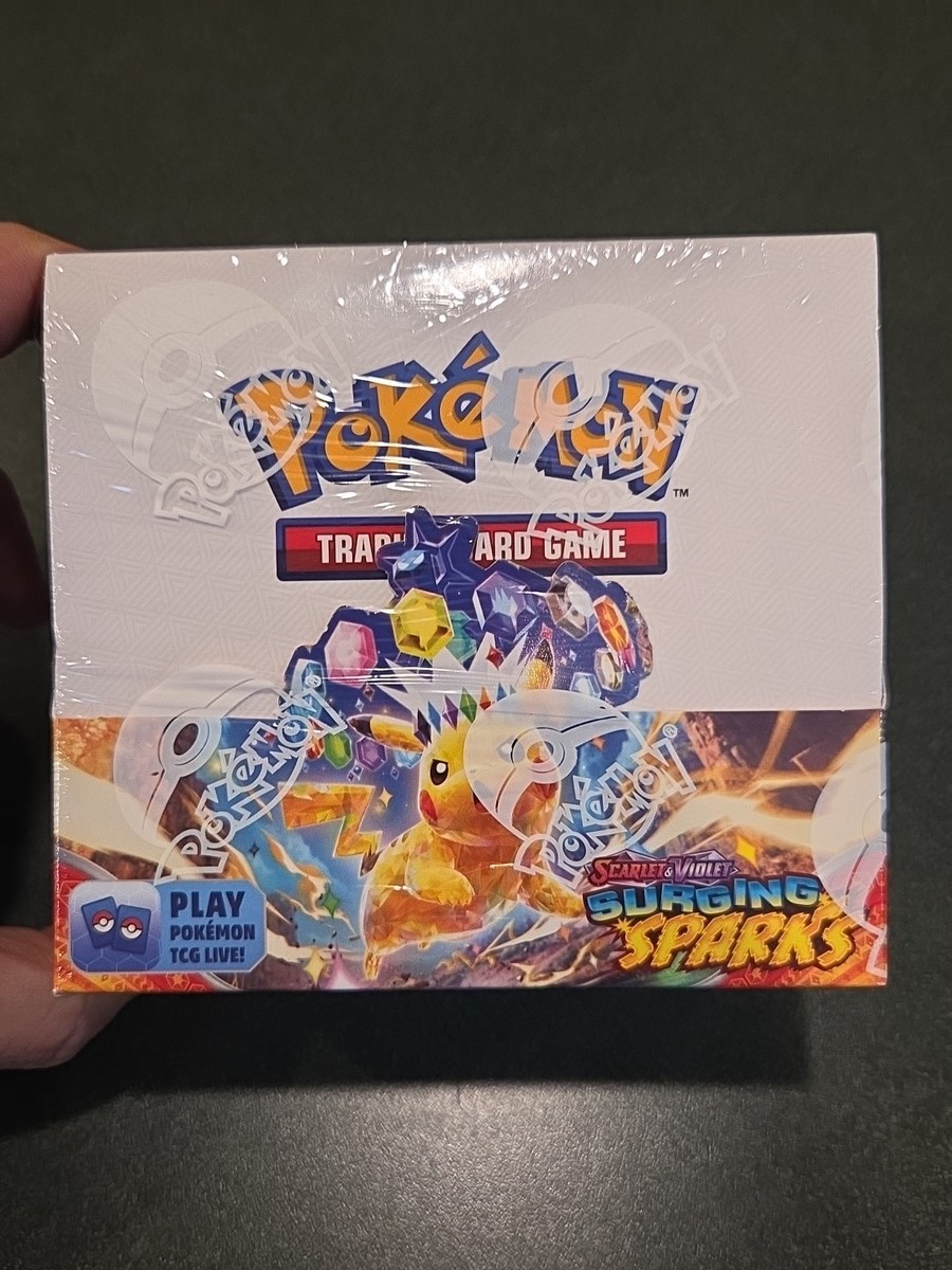 surging sparks 36 booster box Pokémon TCG Scarlet & Violet Surging Sparks 36 Pack Booster Box SEALED NEW