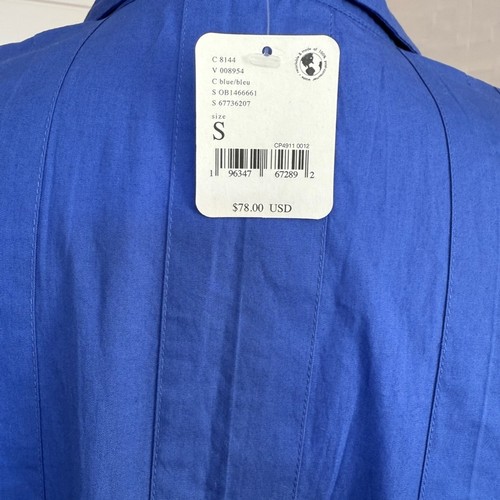 Neu mit Etikett Free People blaue ärmellose Tunika mit Knopfleiste - Größe Small - Bild 8 von 8