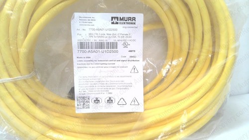 MURR ELEKTRONIK 7700-A5A01-U1D2500 MINI DOUBLE-ENDED POWER CABLE, NEW #345595 - Picture 2 of 3