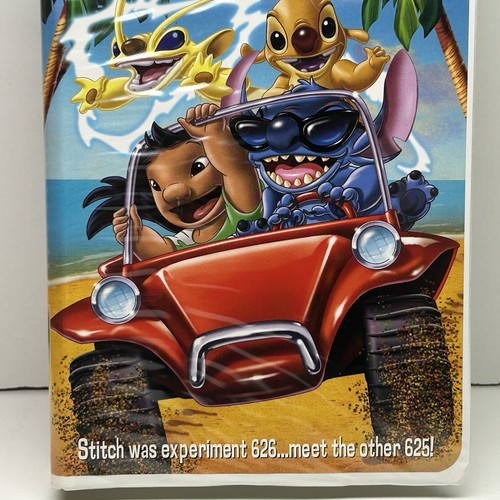Disney’s Stitch The Movie VHS 2003 Video Tape Lilo 2 Sequel Clamshell Case RARE! - Foto 3 di 15