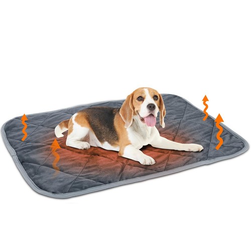 Self Warming Pet Pad, Extra Warm Thermal Dog Crate Pad for Indoor ...