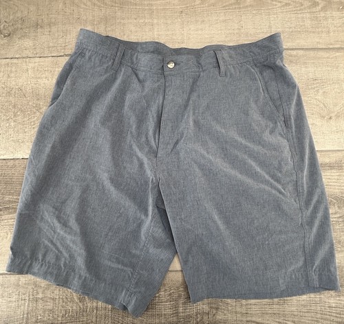 FootJoy FJ Performance Golf Shorts Mens Sz 38 Blue Chino Stretch Lightweight - Picture 2 of 7