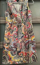 Tommy Hilfiger Sleeveless Paisley Dress