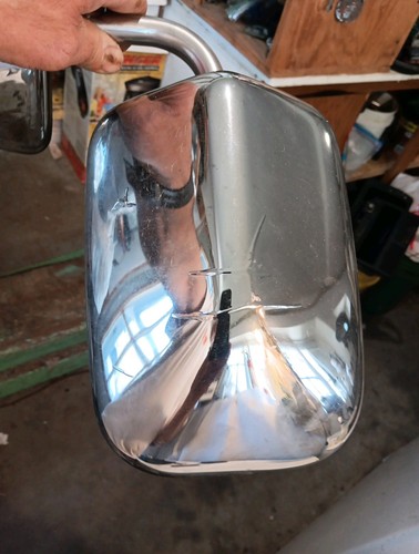 Dodge Ram 150 250 350 1988-93 conductor izquierdo cromo manual espejo retrovisor lateral - Imagen 6 de 19