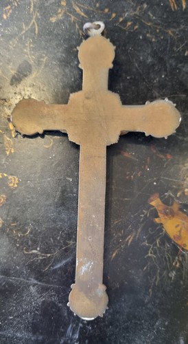 Old Pectoral Bishops & Priest Crusifix Bronze Cross - Picture 5 of 7