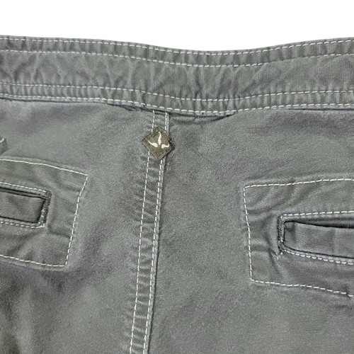 Prana Vintage Cargo Pants Womens Size 6 Green Rollup Cuffs Cotton Canvas Hiking - Picture 9 of 16