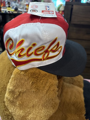 Vintage 90s Kansas City Chiefs Logo Athletic Snapback Hat - Picture 4 of 6