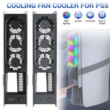 For PS5 Pro Cooling Fan for PS5 Slim External Fan Cooler Disc  Digital Edition