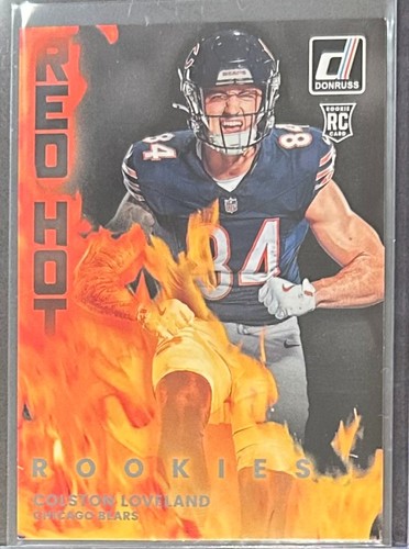 Colston Loveland (RC) - 2025 Donruss Red Hot Rookies #RHR-CLV - Chicago Bears - Bild 1 von 2