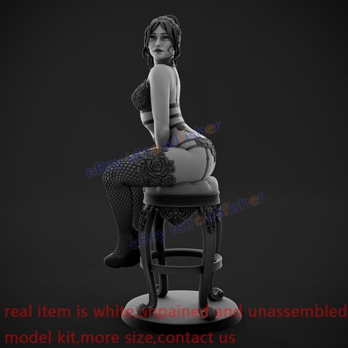 Seating Hot Women 1/8 Scale Model Kit Unpainted Unassembled 3D Printing GK - Picture 14 of 15