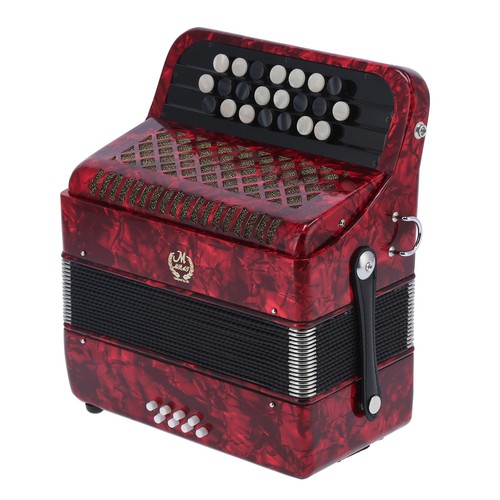 22 Key 8 Bass Accordion Button Instrument With Bag For Beginners Students NZCX - Picture 2 of 13
