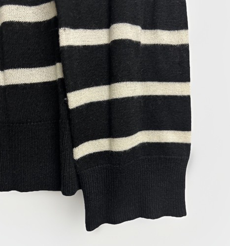 Zara Women’s Black And white Stripe Lightweight Long Sleeve Shirt M - Picture 3 of 5