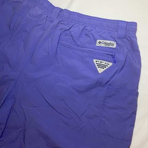 Columbia PFG Men’s Backcast III Swim Trunks Size XL Purple 6" Inseam Mesh Lined - Picture 6 of 6