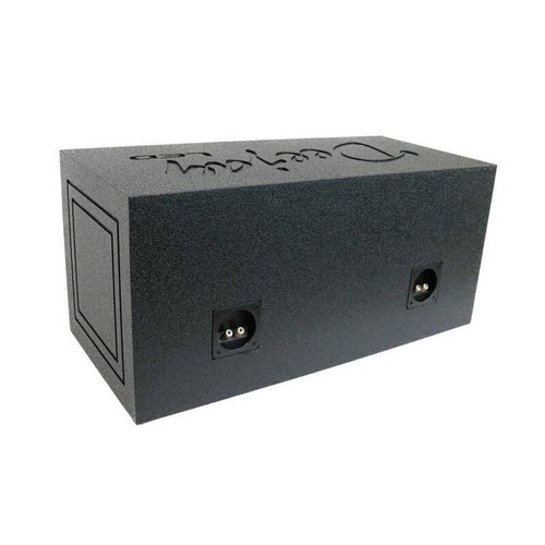 Deejay LED Double 10” Round Empty Car Bass Speaker Box - Epoxy Coated - Picture 2 of 4