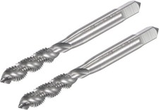 uxcell Spiral Flute Taps 1/4-28 UNF HSS 2pcs