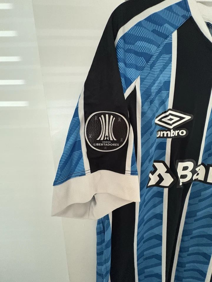 Gremio 2021 Home Shirt With Rare Patches Brazilian Football Umbro - Image 3 of 4