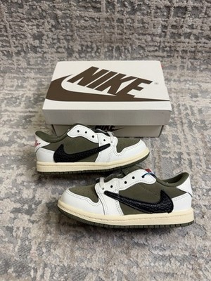 Größe 8,5 - Nike Jordan 1 Retro Low OG SP Travis Scott Medium Olive TD DO5441-200