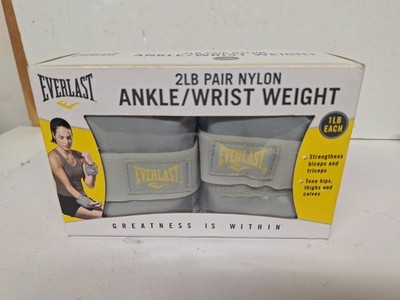New Everlast Ankle Wrist Weights Pair 1 Pound Each 