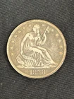 1858 -O- Liberty Seated Half Dollar, Ungraded
