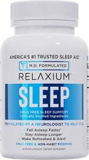Relaxium Sleep Aid with Melatonin Non-Habit Forming Sleep Supplement 60 Capsules