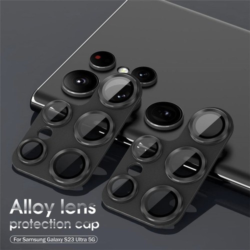 Glass Camera Lens Protector For Samsung S24 Ultra Full Cover Black - 第 2/9 張圖片