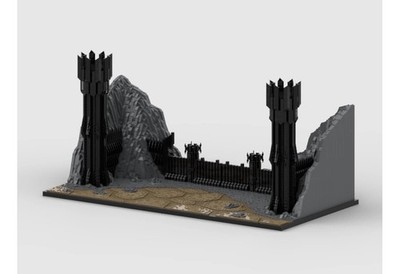 LOTR Das Schwarze Tor von Morannon Bausteine Set Herr der Ringe 7404 Teile