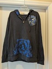 Vintage Mickey Mouse Walt Disney World Parks 1928 Full Zip Up Hoodie Sz L