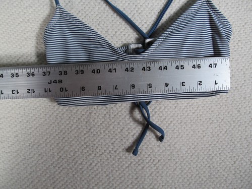 Xhilaration Youth Girls Bikini Top Size Medium Swim Blue Stripe - Picture 13 of 13