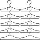  10pcs Metall Mini -Kleidung Kleiderbügel Mini Haus Kleidung Support Dolls