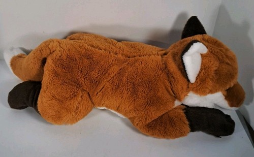 Peluche FAO Schwarz Adopt A Pets 23" sdraiato volpe marrone peluche giocattolo - Foto 3 di 5