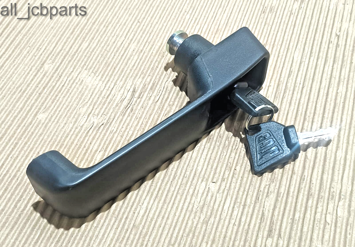 Jcb Telehandler Cabin Handle Exterior Door With 2 Keys (Part