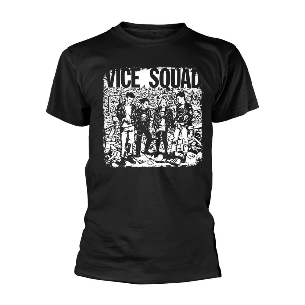 VICE SQUAD - LAST ROCKERS (ЧЕРНАЯ) ЧЕРНАЯ футболка XX-большого размера