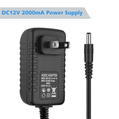 12V 2A Power Supply Adapter, 120VAC to 12VDC Transformer with 5.5x2.1mm DC Ou... - Picture 2 of 7
