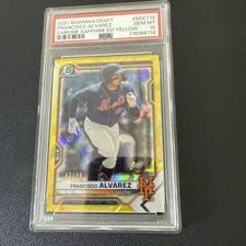 2021 Bowman Chrome Draft Sapphire Edition Yellow /99 Francisco Alvarez #BDC-112