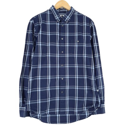 NN07 Men's Shirt Blue No Nationality New Derek Check Flannel Pk8 Size L