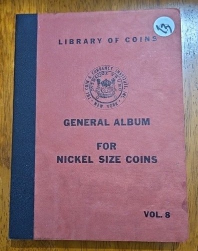 Library of Coins General Album Nickel Size Coins- Vol. 8 ( No Coin ) (Used)