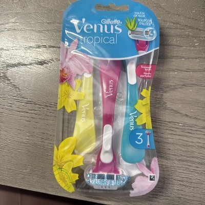 Gillette Venus Tropical Women's  Disposable Scented Razors (4 Razors Total)