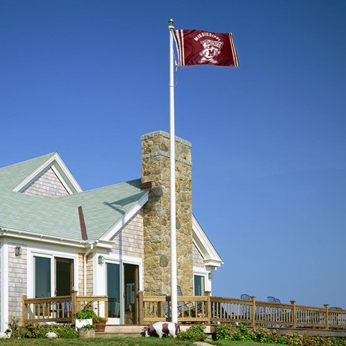 Mississippi State Bulldogs Vintage Retro Throwback Large Outdoor Flag - Picture 4 of 7
