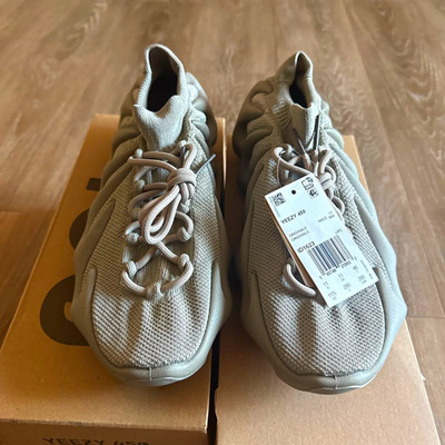 adidas Yeezy 450 Stone Flax Men s Primeknit Lace Up Low Top Sneakers ID1623
