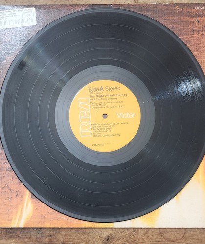 The Atkins String Co. The Night Atlanta Burned 1975 RCA Records Chet Atkins - Picture 3 of 4