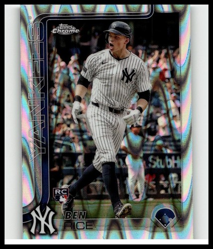 2025 Topps Chrome Raywave Refractor Ben Rice #139 Yankees RC