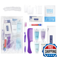 Slequipo Pack Of 10 Basic Toiletry Kits Individually Packed Personal Hygiene