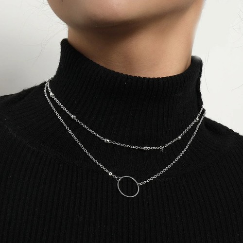 2025 Neu Damen Perlenkette Kpop goldfarben Perlen Anhänger Halsketten Goth - Bild 46 von 46