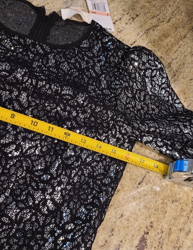 New! Michael Kors Sequin Lace Tuxedo Jumpsuit Size 2 - Picture 5 of 17