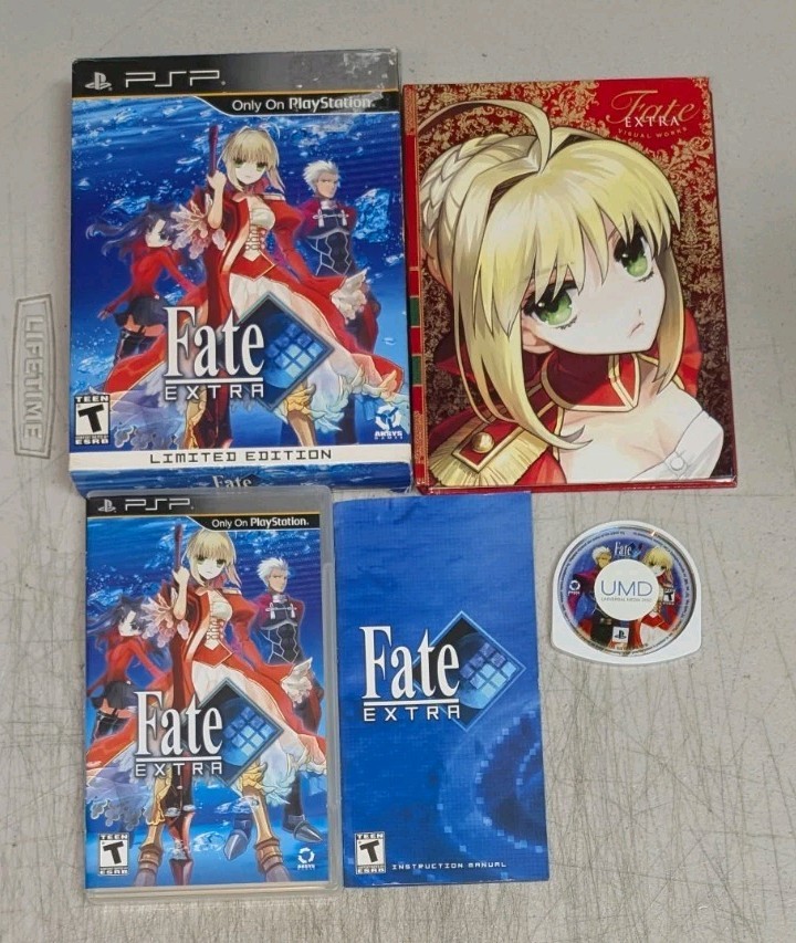 Fate/Extra: Edición Limitada (Sony PSP, 2011) RARO Completo en Caja (CIB)