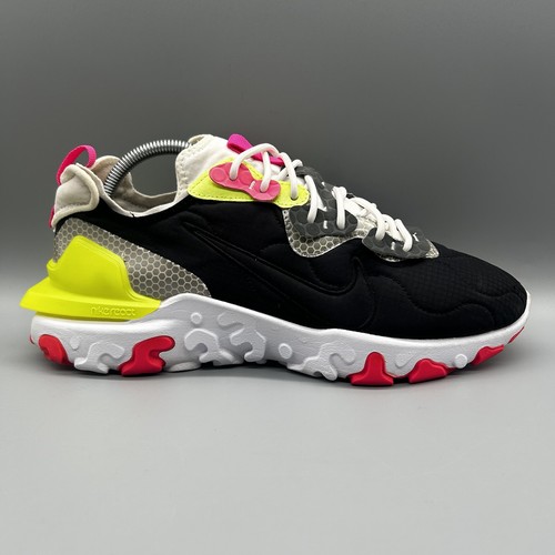 2020 Nike React Vision 3M D/mS/x DA7568-991 Black Green Pink Mens Uk 9 Trainers - Picture 2 of 8