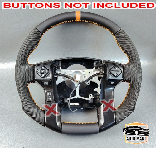 TOYOTA TUNDRA 4RUNNER TACOMA ORANGE STRIP STITCH STEERING WHEEL 2014 2021 - Picture 3 of 24